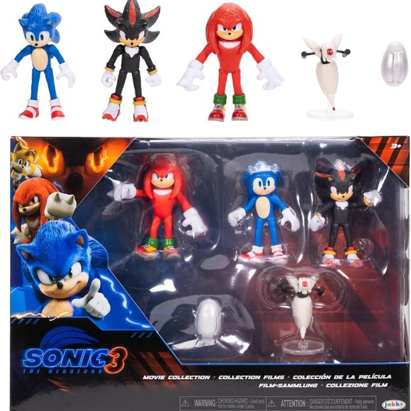 Sonic 3 Movie Action Figures 2.5-Inch Movie Collector Toy Figure Multi-Pack Incl - Picture 1 of 8